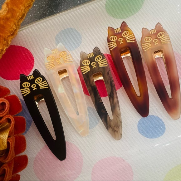 Kitty Cat Hair Clips - Picture 2 of 7